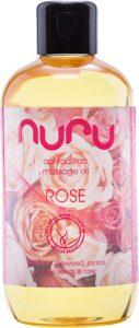 Aceite de masaje NURU Rose - 1 botella, 250ml